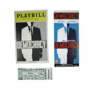 Democracy Playbill 2005 Brooke Atkinson Theatre Ticket Richard Thomas Beaver